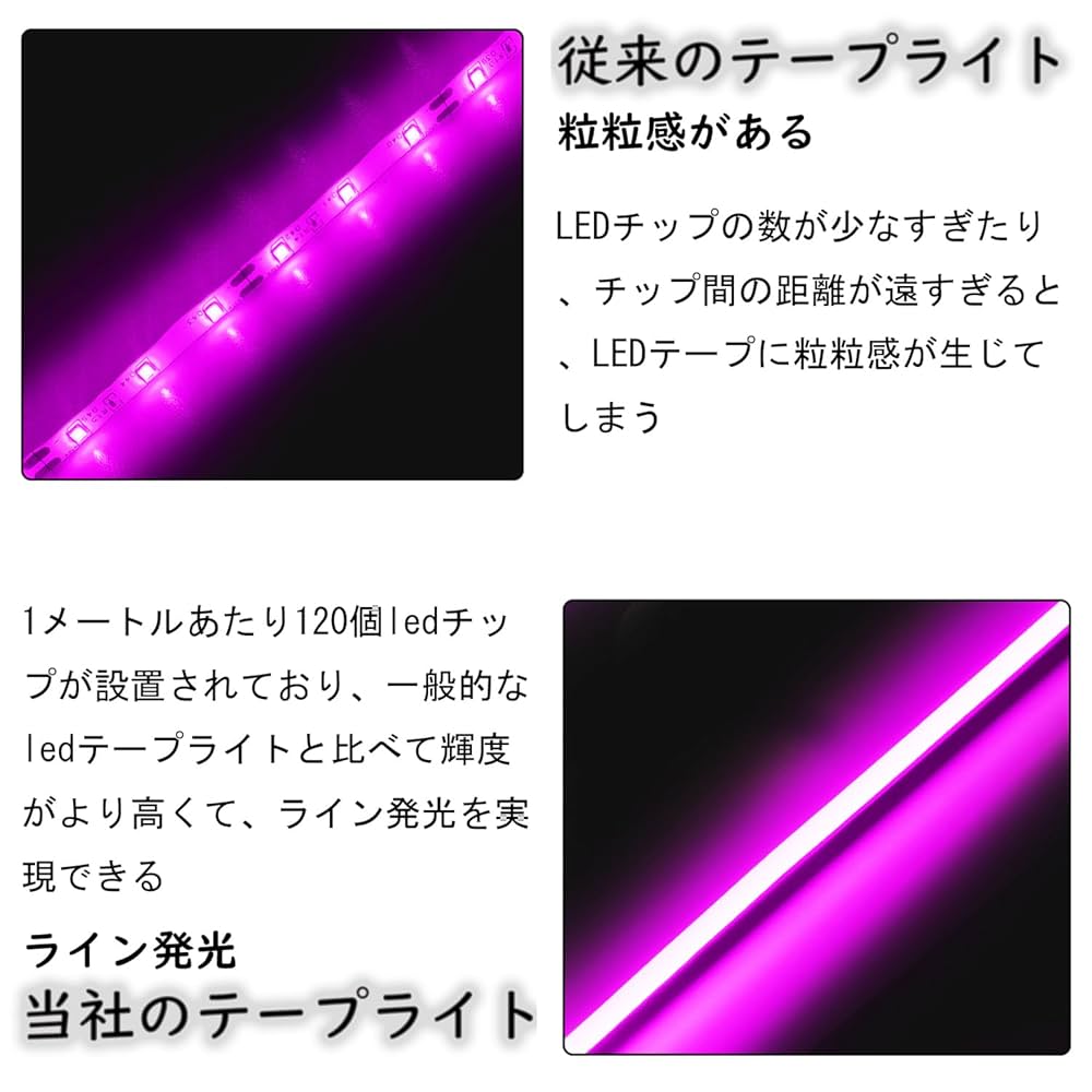 Amazon.co.jp: iNextStation 高輝度 LEDテープライト 調光可能